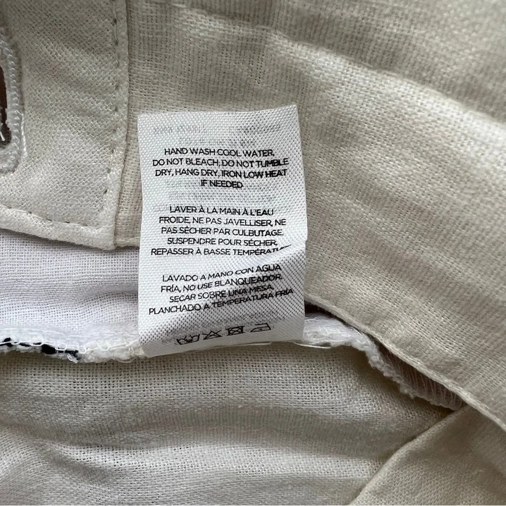 ONIA Traveler Straight Leg Linen Blend Shorts Size 34 New